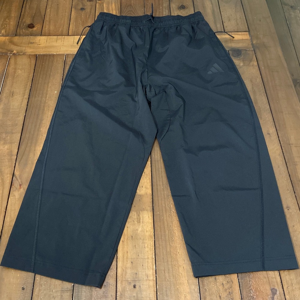 Adidas Mens Black Wide Leg Athletic Track Pants JF3273 Size M